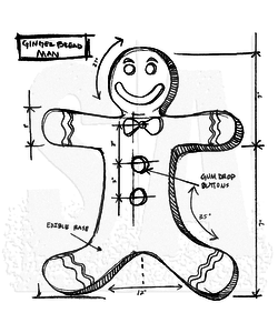 Tim Holtz stempel Gingerbread