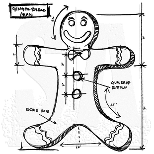 Tim Holtz stempel Gingerbread