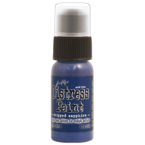 Tim Holtz Ranger Distress Paint Dabber Tim Holtz Chipped Sapphire