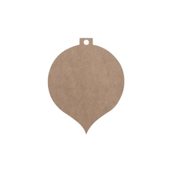 Pronty MDF Kerstbal klein 140 x112x3mm