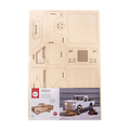 Rayher Houten bouwset 3D Laadwagen groot 51x17,7x20,5cm