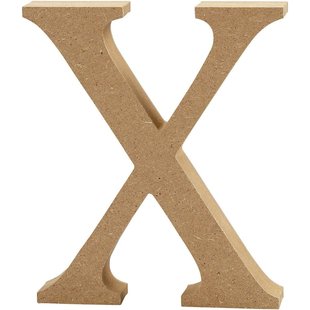 MDF Letter X 1,5x8cm