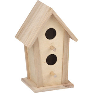 Houten Vogelhuis 21.5 x11cm