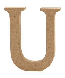 MDF Letter U 1,5x8cm