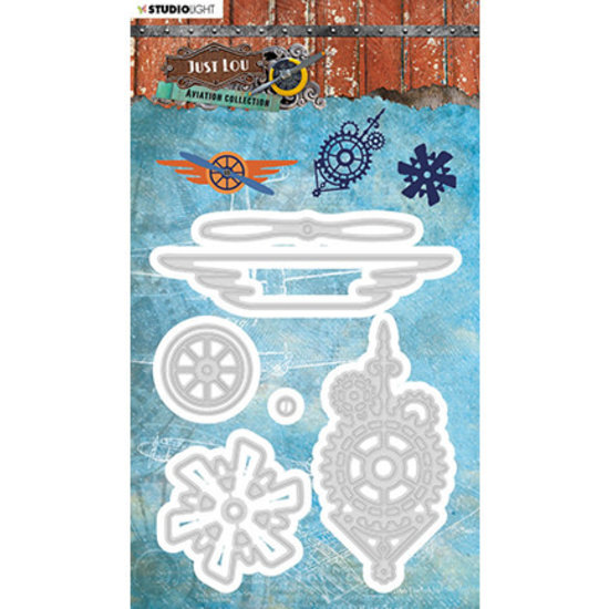 Studio Light Studio Light Embossing/Snijmal Just Lou Aviation Collection nr. 15