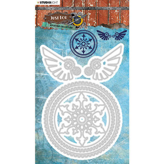 Studio Light Studio Light Embossing/Snijmal Just Lou Aviation Collection nr. 14