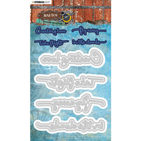 Studio Light Studio Light Embossing/Snijmal Just Lou Aviation Collection nr. 12