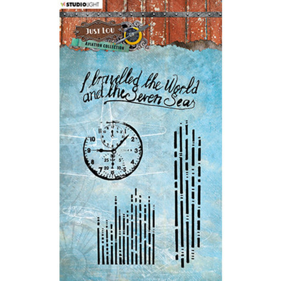 Studio Light Studio Light Stempel A6 Just Lou Aviation Collection nr. 12