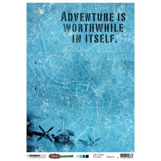 Studio Light Studio Light Rice Paper A4 Just Lou Aviation Collection nr. 14