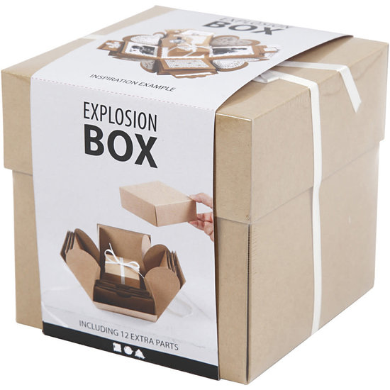 Creotime Explosion Box 7x7x7,5 + 12x12x12 cm. Craft
