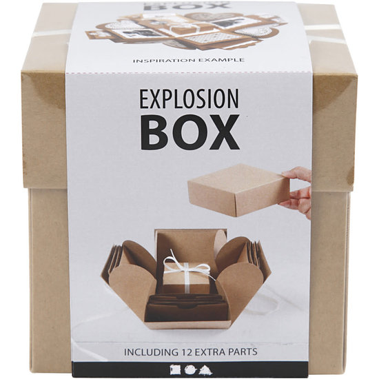 Creotime Explosion Box 7x7x7,5 + 12x12x12 cm. Craft
