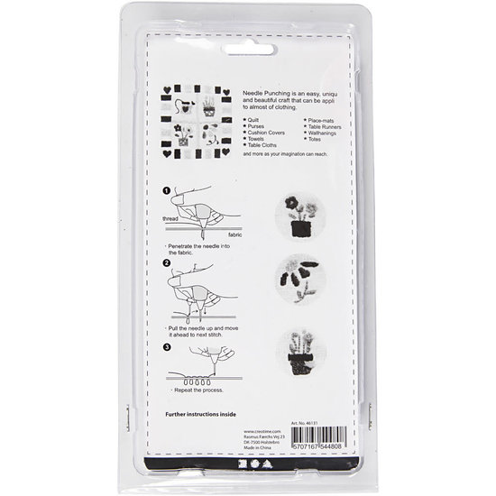 Creotime Punch needle, l: 13 cm, 1 set