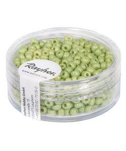 Rayher Rocailles Borduurkralen Opaque Luster 2,6mm Licht Groen 17g