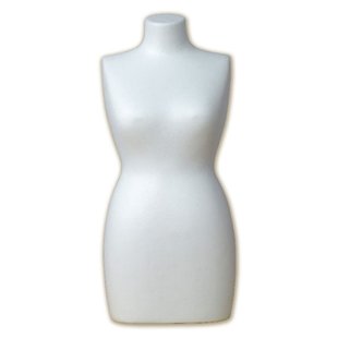 Piepschuim Torso Vrouw 50cm.