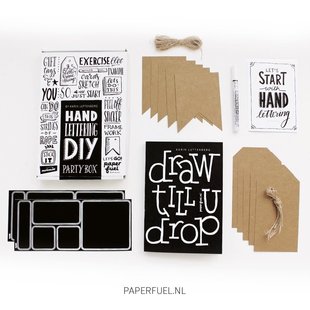 DIY Handlettering Partybox Paperfuel (KADOTIP)