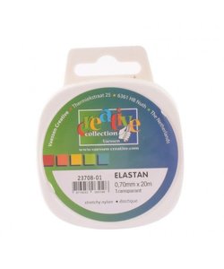 Vaessen Creative Elastan Koord Elastisch Transparant 0,7mm 20m