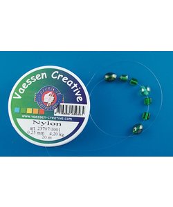 Nylon draad 0.25 mm 20 m. transparant