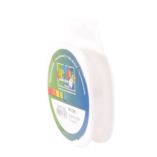 Vaessen Creative Nylon draad 0.25 mm 20 m. transparant