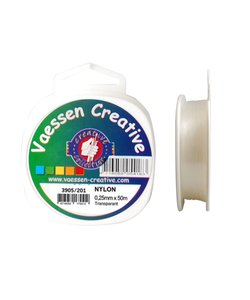 Nylon draad 0.25 mm 50 m. transparant