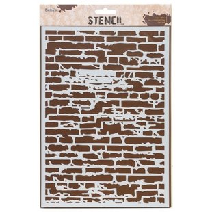 Bebox Stencil A4 Stenen muur