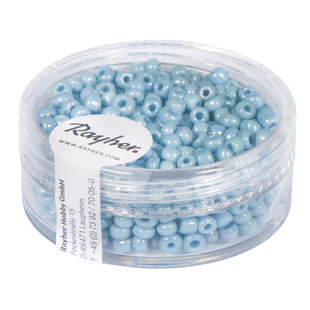 Rayher Rocailles Borduurkralen Opaque Luster 2,6mm Licht Blauw 17g