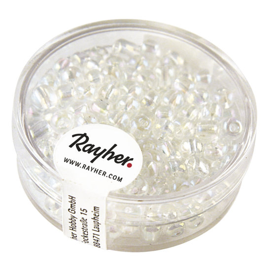 Rayher Rayher Rocailles Borduurkralen Zilveren Kern 4mm Kristal 17g