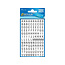 Avery Avery letter teken etiket, zwart op wit 6,5 mm.