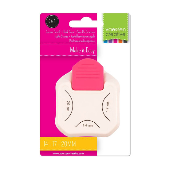 Vaessen Creative Vaessen Creative Hoekpons 3-in-1 Rond