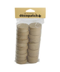 Decopatch Papier Maché Mini Doosjes Rond 3x15x30cm. 10st