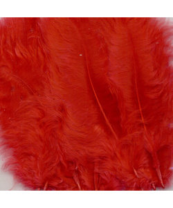 Veren Marabou Rood 8,5-12,5cm 15st