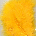 Hobby & Crafting Fun Veren Marabou Geel 8,5-12,5cm 15st