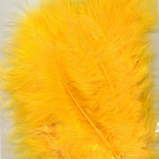 Veren Marabou Geel 8,5-12,5cm 15st