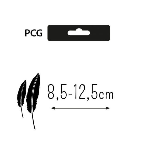 Hobby & Crafting Fun Veren Marabou Geel 8,5-12,5cm 15st