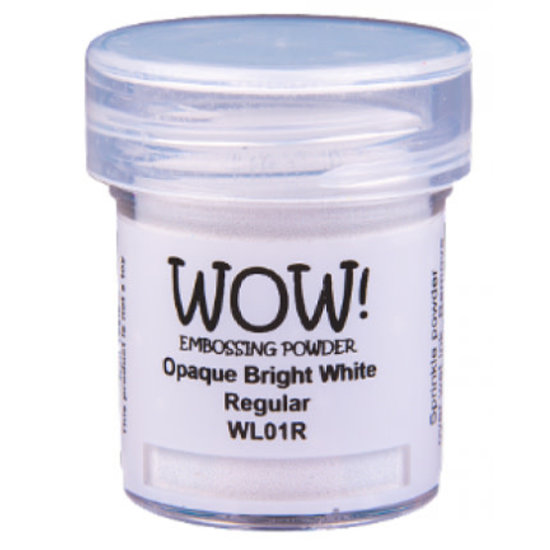 Wow Wow Embossing poeder Opaque Bright White Regular 15ml
