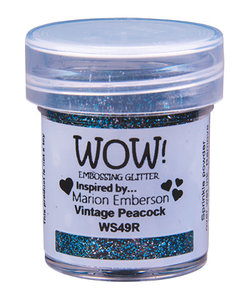 Wow Embossing poeder Glitter Vintage Peacock 15ml