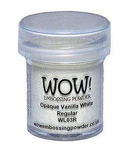 Wow Embossing poeder Opaque Vanilla White Regular 15ml