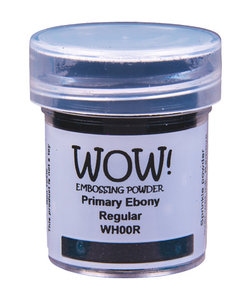 Wow Embossing poeder Primary Ebony Regular 15ml