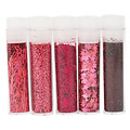 Hobby & Crafting Fun Glitterset assorti Cerise, 5 x 1,8 gr.