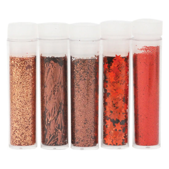 Hobby & Crafting Fun Glitterset assorti Delicious, 5 x 1,8 gr.