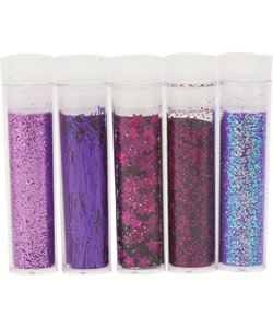 Glitterset assorti Magic, 5 x 1,8 gr.