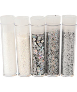 Glitterset assorti Snow White, 5 x 1,8 gr.