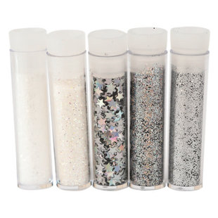 Glitterset assorti Snow White, 5 x 1,8 gr.