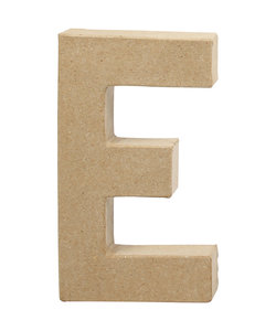 Papier Mache Letter E 2,5x11,8x20,5cm