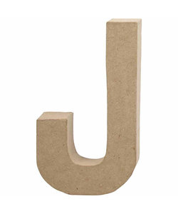 Papier Mache Letter J 2,5x11,8x20,5cm