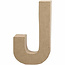 Creotime Papier Mache Letter J 2,5x11,8x20,5cm