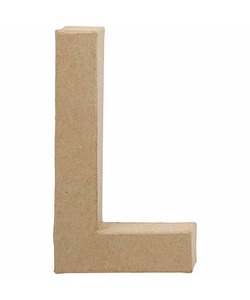 Papier Mache Letter L 2,5x11,8x20,5cm
