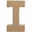 Creotime Papier Mache Letter I 2,5x11,8x20,5cm