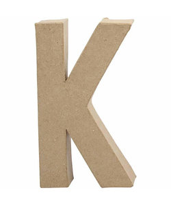 Papier Mache Letter K 2,5x11,8x20,5cm