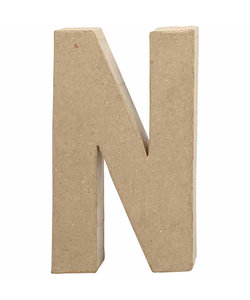 Papier Mache Letter N 2,5x11,8x20,5cm