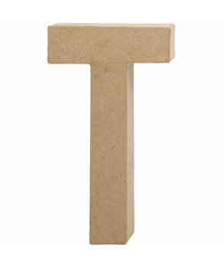 Papier Mache Letter T 2,5x11,8x20,5cm